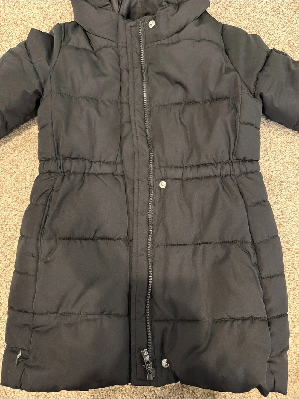 GAP Black Hooded Puffer Coat for Kids